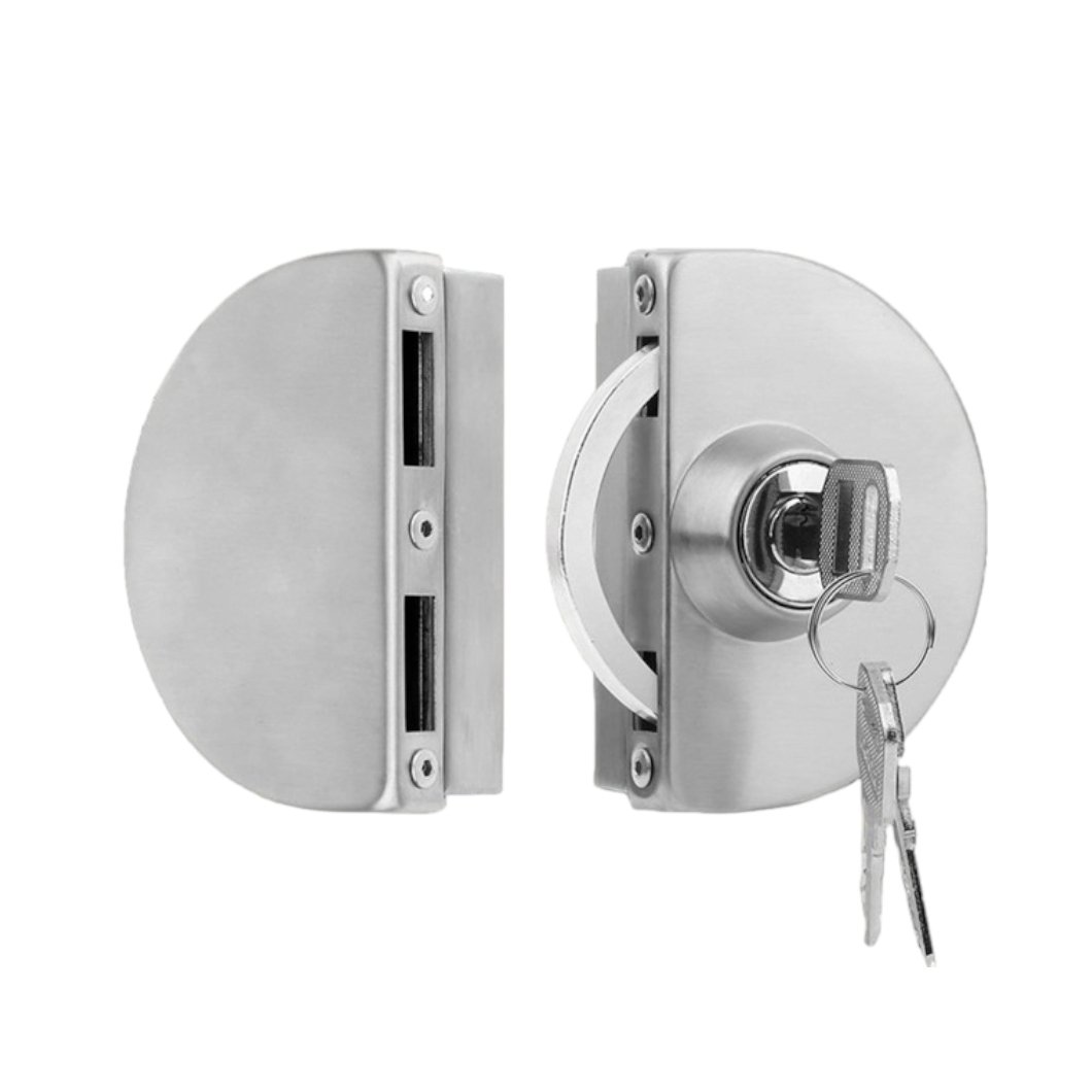 Glass To Glass Door Lock with Strike Box (one Side Key Only)